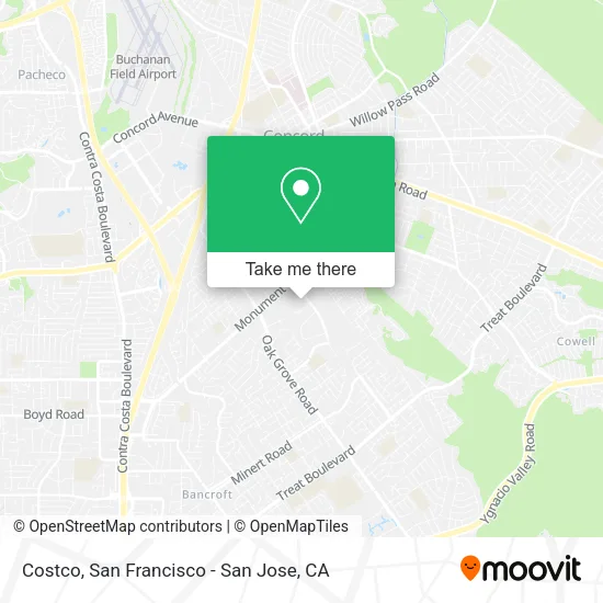 Mapa de Costco