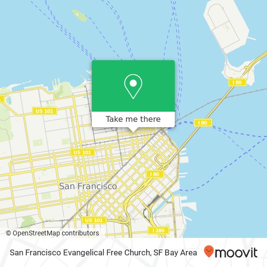 Mapa de San Francisco Evangelical Free Church