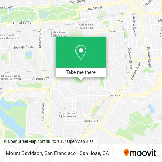 Mount Davidson map