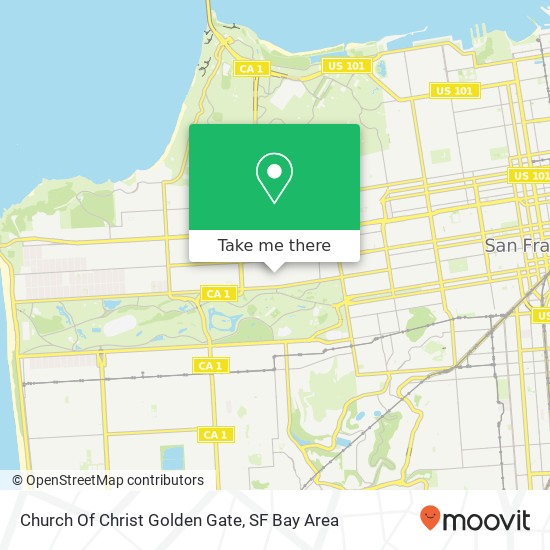 Church Of Christ Golden Gate map