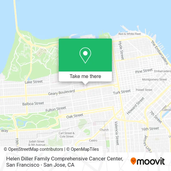 Mapa de Helen Diller Family Comprehensive Cancer Center