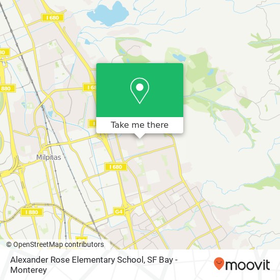 Mapa de Alexander Rose Elementary School