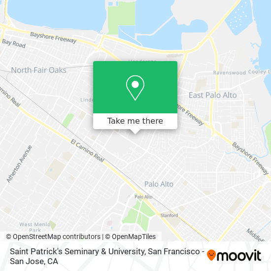 Saint Patrick's Seminary & University map