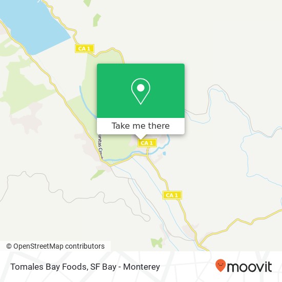 Tomales Bay Foods map