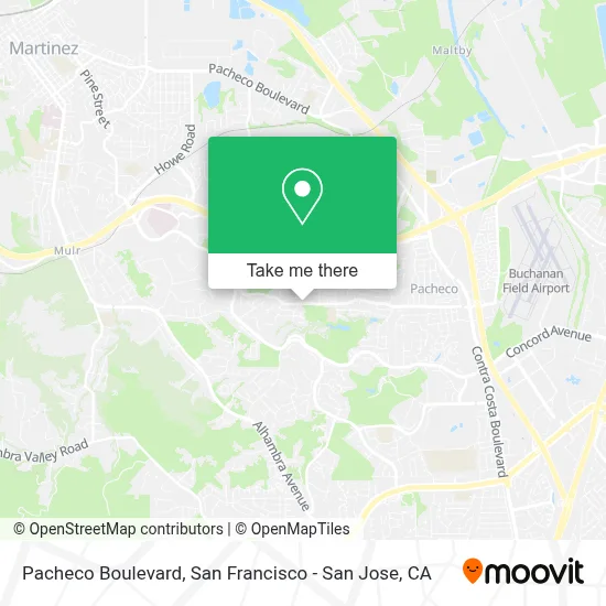 Pacheco Boulevard map