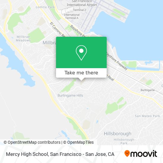 Mapa de Mercy High School