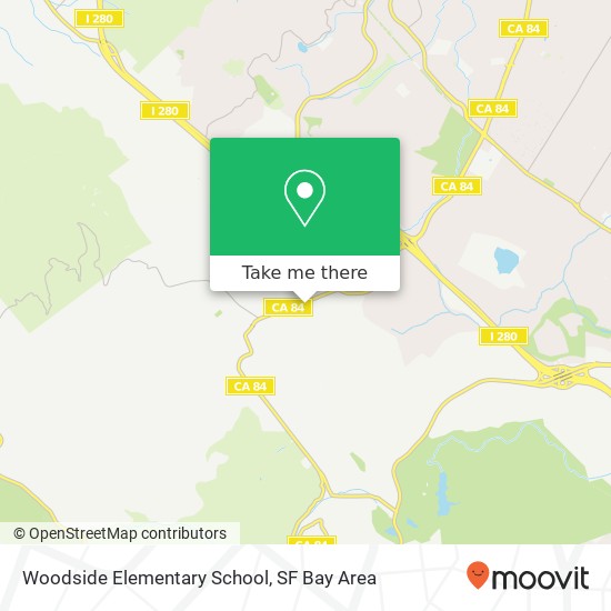 Woodside Elementary School map