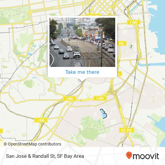 Mapa de San Jose & Randall St‎