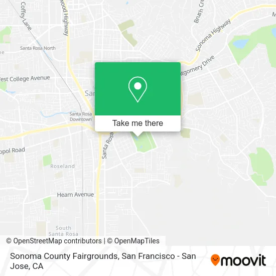 Sonoma County Fairgrounds map