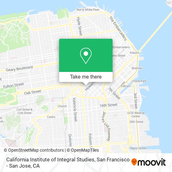 Mapa de California Institute of Integral Studies