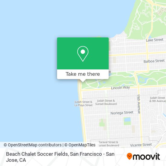 Mapa de Beach Chalet Soccer Fields