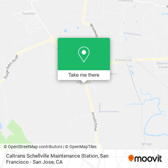 Mapa de Caltrans Schellville Maintenance Station