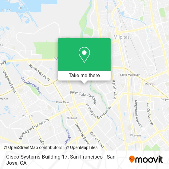 Cisco Systems Building 17 map