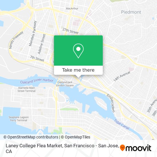 Laney College Flea Market map