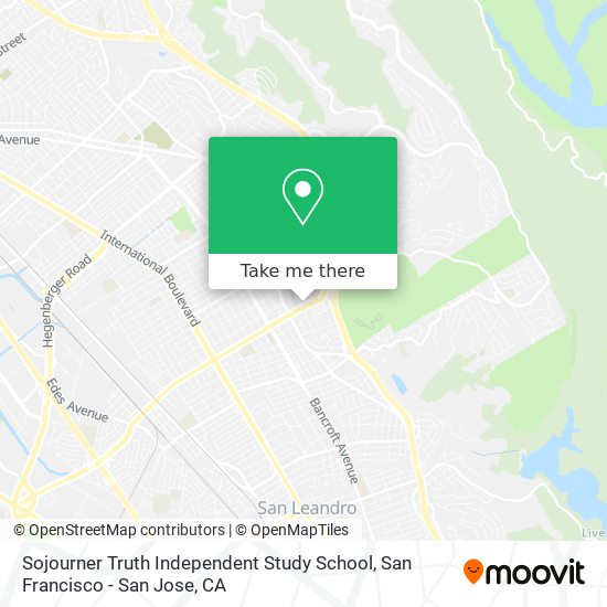 Sojourner Truth Independent Study School map