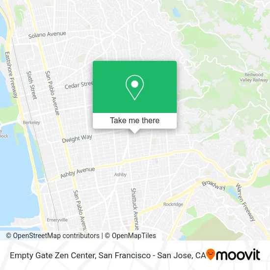 Mapa de Empty Gate Zen Center