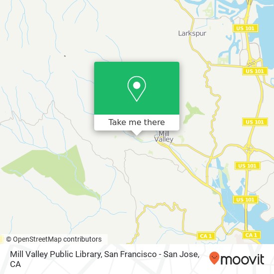 Mill Valley Public Library map
