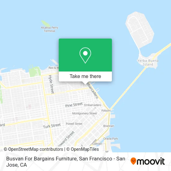 Busvan For Bargains Furniture map