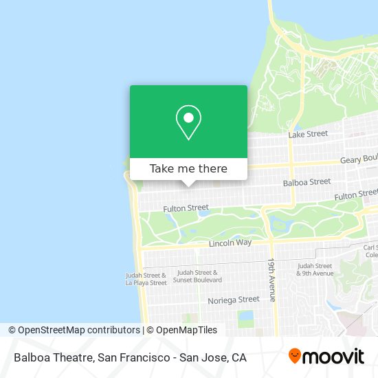 Balboa Theatre map