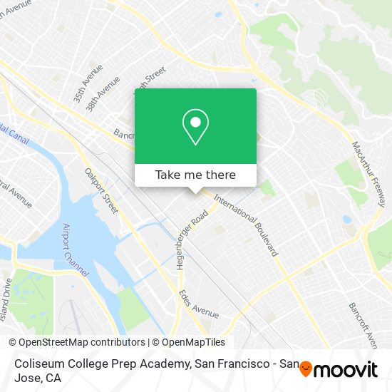 Mapa de Coliseum College Prep Academy