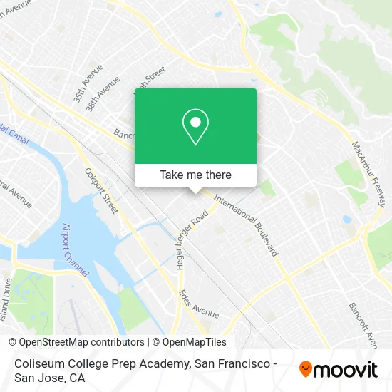 Mapa de Coliseum College Prep Academy