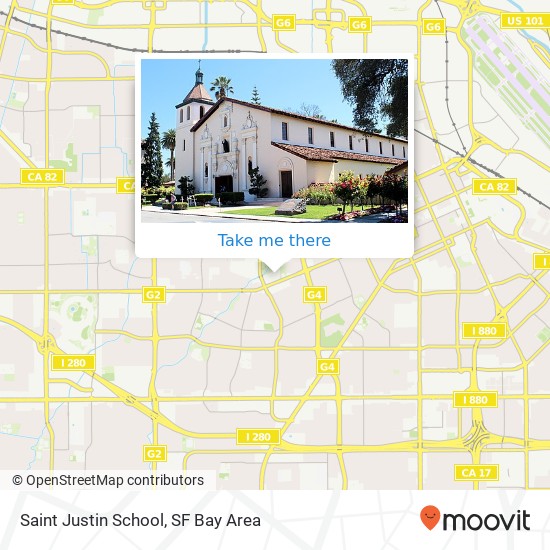 Saint Justin School map