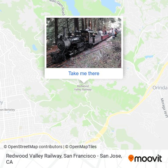 Redwood Valley Railway map
