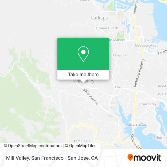 Mill Valley map