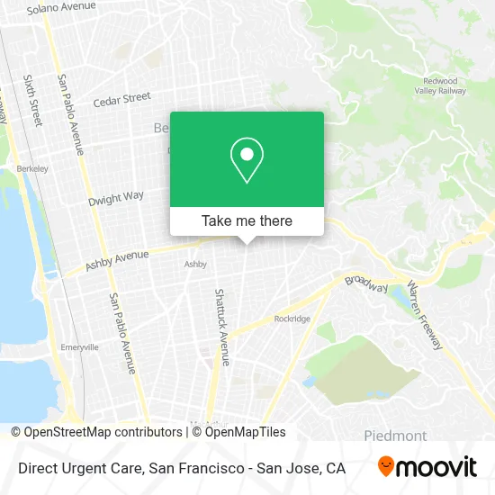 Direct Urgent Care map