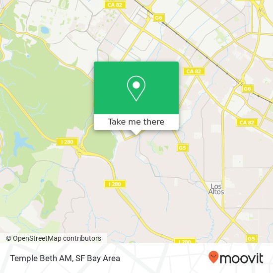 Mapa de Temple Beth AM