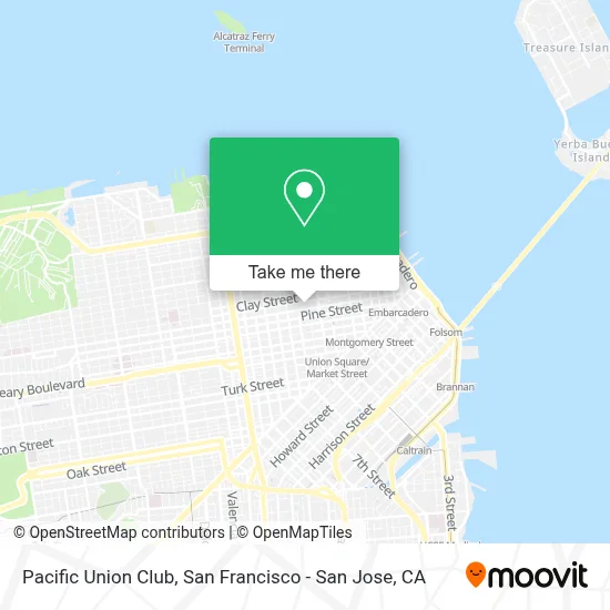 Pacific Union Club map