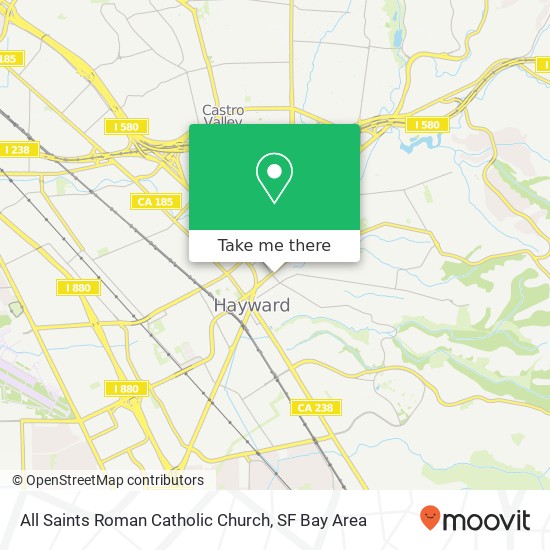 All Saints Roman Catholic Church map