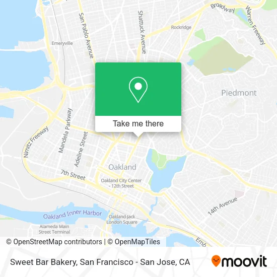 Sweet Bar Bakery map