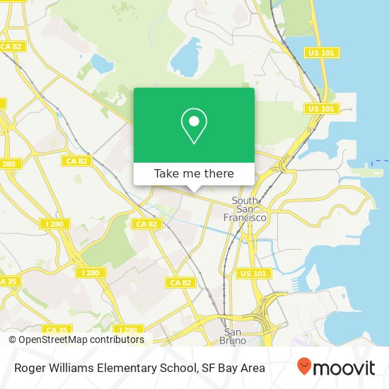 Roger Williams Elementary School map