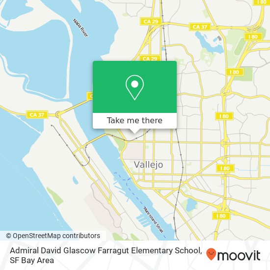 Mapa de Admiral David Glascow Farragut Elementary School