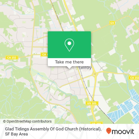 Glad Tidings Assembly Of God Church (Historical) map