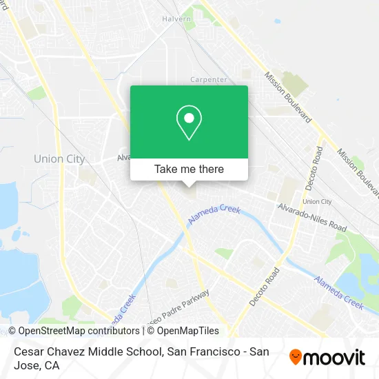 Mapa de Cesar Chavez Middle School