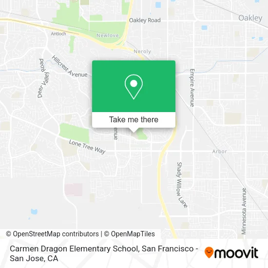 Carmen Dragon Elementary School map