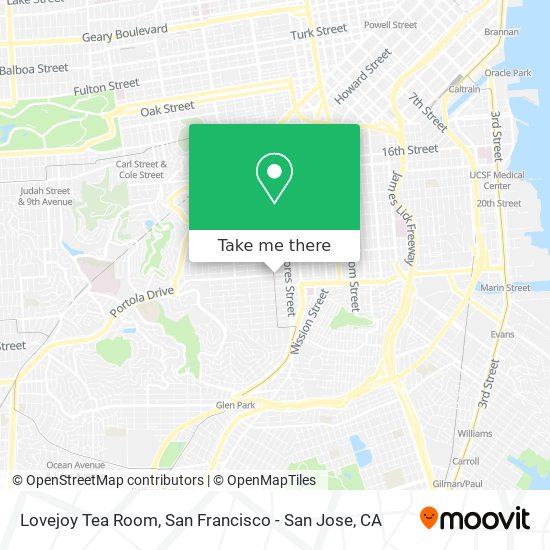 Mapa de Lovejoy Tea Room