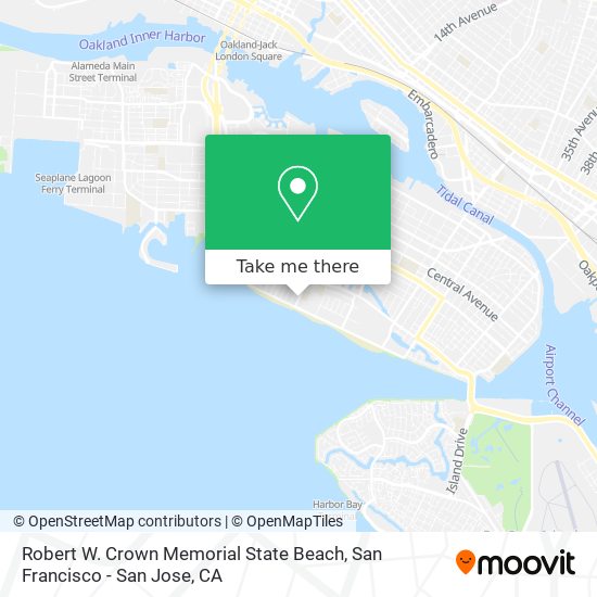 Robert W. Crown Memorial State Beach map