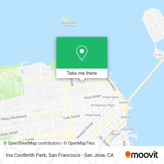 Ina Coolbrith Park map