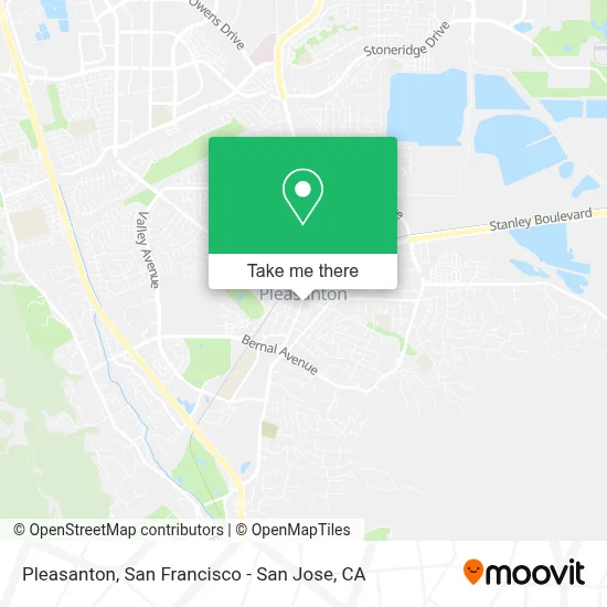 Pleasanton map