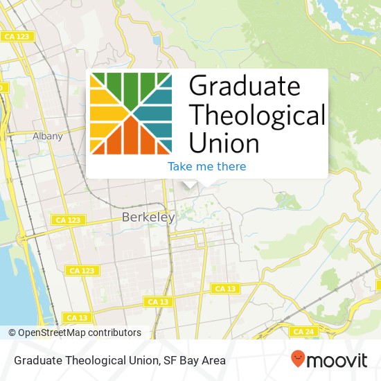 Mapa de Graduate Theological Union