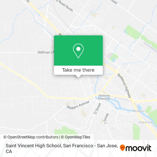 Mapa de Saint Vincent High School