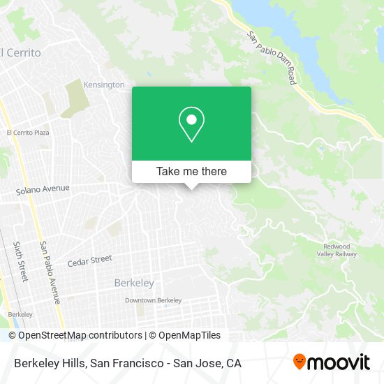 Berkeley Hills map