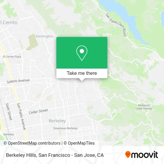 Berkeley Hills map