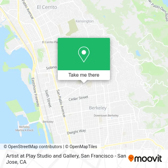 Artist at Play Studio and Gallery map