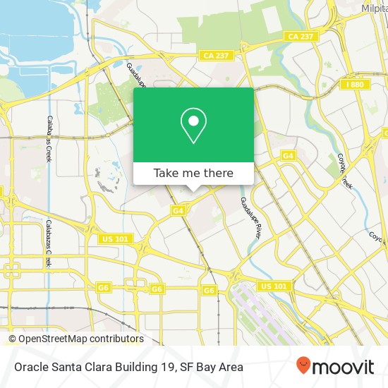 Mapa de Oracle Santa Clara Building 19