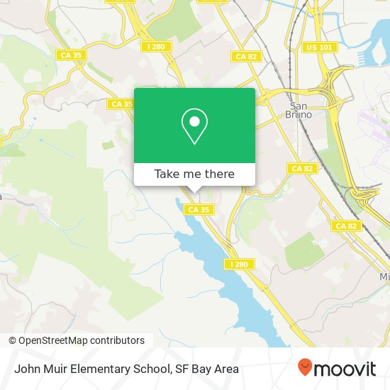 John Muir Elementary School map