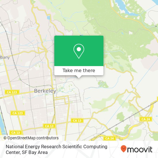 National Energy Research Scientific Computing Center map